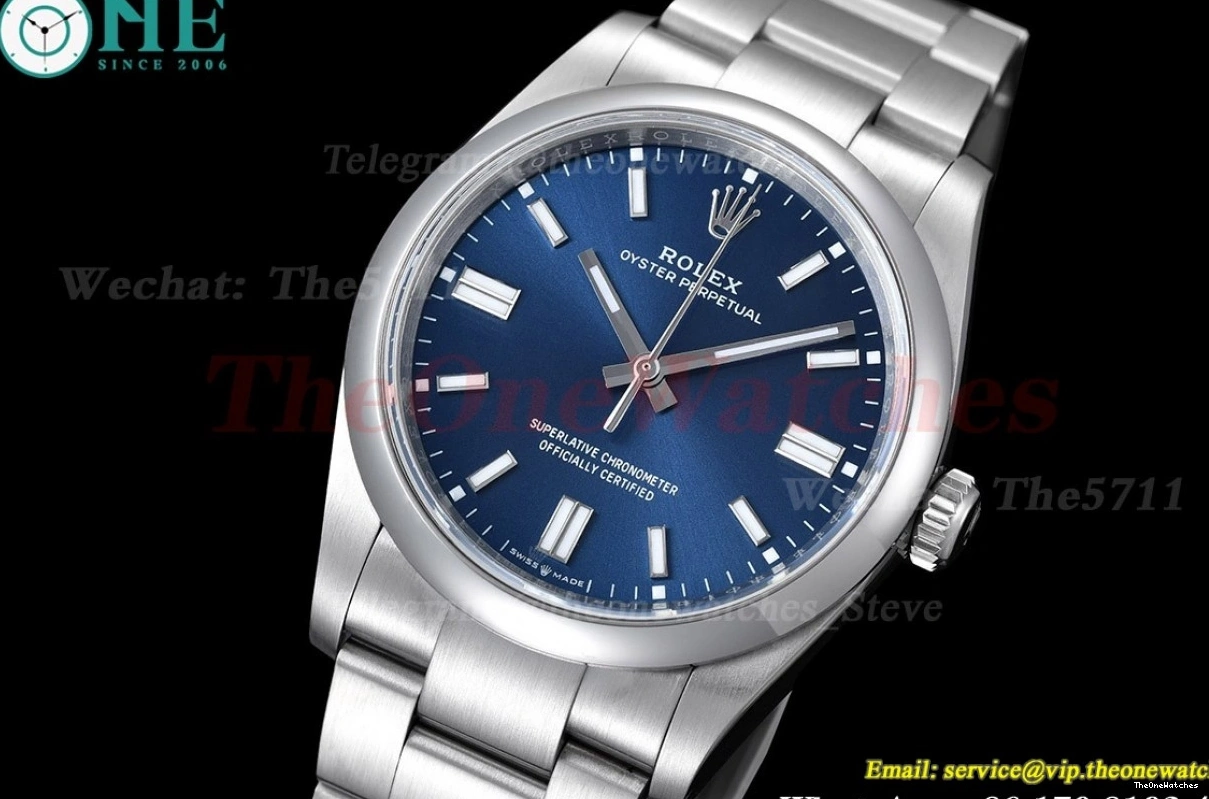 SS A3230 EWF 36mm Perpetual 126000 Blue Oyster SS Dial 0320